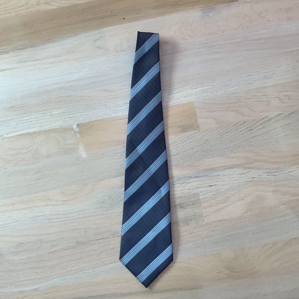 Valeria Boldi tie, grey and light blue design